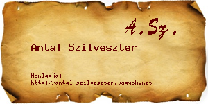 Antal Szilveszter névjegykártya