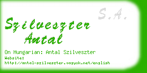 szilveszter antal business card